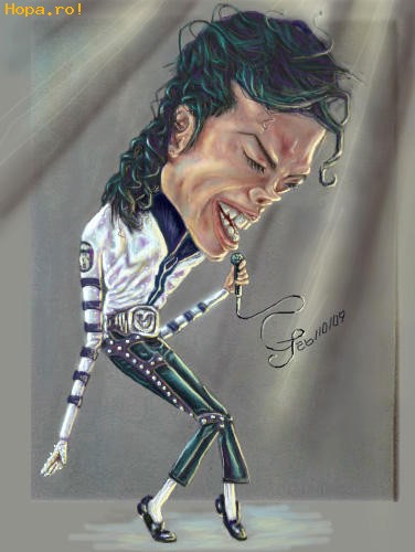 Caricaturi de personaje - MICHAEL  JACKSON