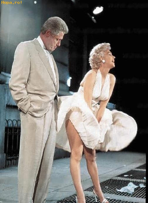 Celebritati - Bill si Marilyn Monroe