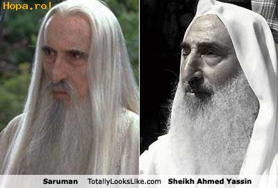 Celebritati - Asemanare: Saruman si Seicul Ahmed Yassin