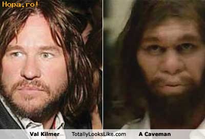 Celebritati - Asemanare: Val Kilmer si un om primitiv