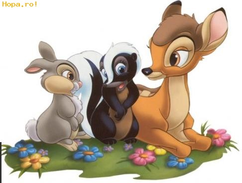 Desene animate - Bambi flower iepurica