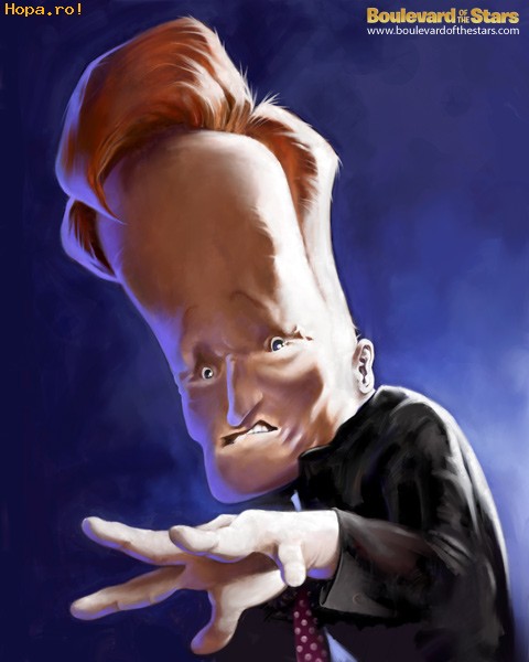 Caricaturi de personaje - Conan Obrien