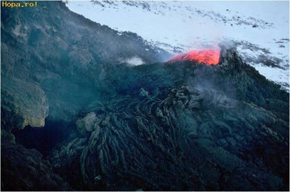 Artistice - Vulcanul Etna la apus