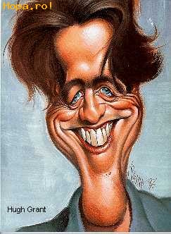 Caricaturi de personaje - Hugh Grant