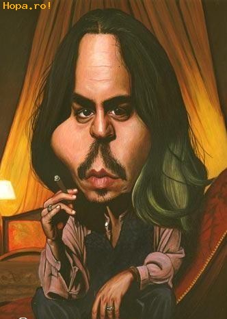 Caricaturi de personaje - Johnny Deep