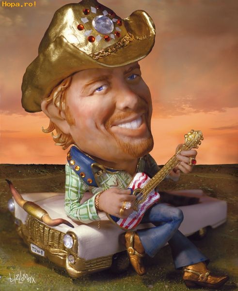 Caricaturi de personaje - Toby Keith