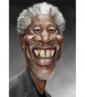 Caricaturi de personaje - Morgan Freeman