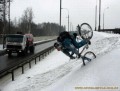 Auto Moto - Cu bicicleta iarna