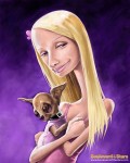 Caricaturi de personaje - Paris Hilton