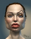 Caricaturi de personaje - Angelina Jolie