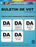 Din Romania - Buletin de vot in Romania